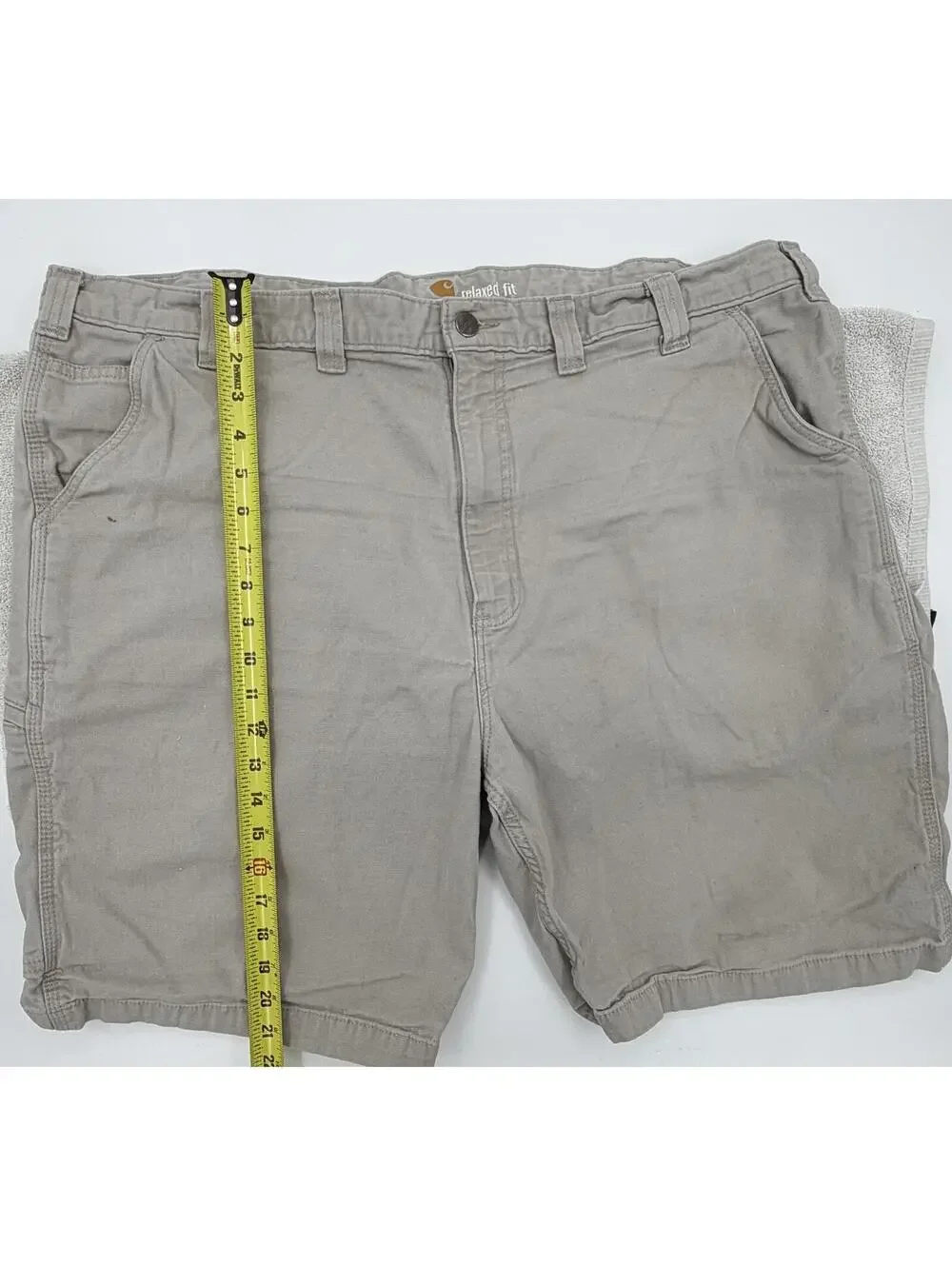 Carhartt Relaxed Fit Cargo Shorts Gray Men's Waist 44